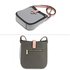 AG00684 - Dark Grey / Light Grey / Pink Flap Cross Body Shoulder Bag