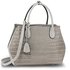 AG00644 - Grey Fashion Croc Style Tote Bag