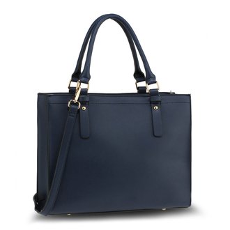 AG00646 - Navy Anna Grace Fashion Tote Bag