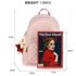 AG00674 - Pink Backpack Rucksack With Bag Charm