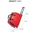 AGT1011B - Red Travel Holdall Trolley Luggage With Wheels - CABIN APPROVED