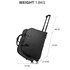 AGT1011B - Black Travel Holdall Trolley Luggage With Wheels - CABIN APPROVED