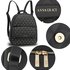 AG00712 - Black Fashion Backpack School Bag