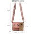 AG00714 - Pink Flap Cross Body Bag