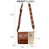 AG00714 - Brown Flap Cross Body Bag