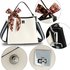 AG00682 - White / Black Women's Fashion Tote Bag