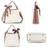 AG00682 - White / Pink Women's Fashion Tote Bag