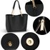 AG00664 - Black Women Fashion Tote Bag