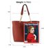 AG00664 - Brown Women Fashion Tote Bag