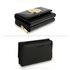 AGP5017 - Black Patent Purse/Wallet with Metal Decoration