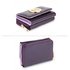 AGP5017 - Purple Patent Purse/Wallet with Metal Decoration