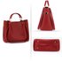 AG00610 - 3 Pieces Set Burgundy Women's Fashion Handbags