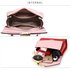 AG00724 - Pink / Burgundy Cross Body Snake Print Shoulder Bag
