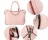 AG00734 - Pink Anna Grace Women's Zipper Fashion Handbag