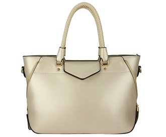 AG00734 - Beige Anna Grace Women's Zipper Fashion Handbag