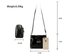 AG00730 - Black Anna Grace Patent Cross Body Bag