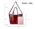 AG00348B - Burgundy Patent Bow-Tie Shoulder Handbag