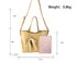 AG00348B - Champagne Patent Bow-Tie Shoulder Handbag