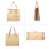 AG00742 - Nude / Pink  Anna Grace Fashion Tote Handbag