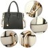 AG00750 - Black / Grey Anna Grace Women's Fashion Handbag