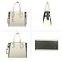 AG00750 - Grey / Black Anna Grace Women's Fashion Handbag