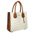 AG00738 - White Anna Grace Print Women's Fashion Handbag