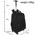 AGT1023  - Black Backpack Rucksack With Wheels