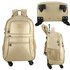 AGT1023  - Gold Backpack Rucksack With Wheels