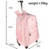 AGT1023  - Pink Backpack Rucksack With Wheels