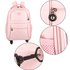AGT1023  - Pink Backpack Rucksack With Wheels