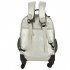 AGT1023  - Silver Backpack Rucksack With Wheels