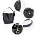 AG00762A - 2 Pieces Set Black Women's Wholesale Shoulder Bag
