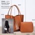 AG00756A - 2 Pieces Brown Tassel Wholesale Shoulder Bag With Pouch