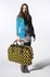 AGT1013 - Black Emoji Print Travel Holdall Trolley Luggage With Wheels - CABIN APPROVED