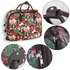 AGT1017 - Beige Owl Print Travel Holdall Trolley Luggage With Wheels - CABIN APPROVED