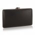 AGC00351A - Black Evening Clutch Bag With Gold Metal Work