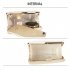 AGC00351A - Ivory Evening Clutch Bag With Gold Metal Work