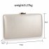 AGC00351A - Silver Evening Clutch Bag With Gold Metal Work