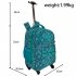AGT1023  - Multi Green Backpack Rucksack With Wheels