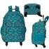 AGT1023  - Multi Green Backpack Rucksack With Wheels