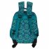 AGT1023  - Multi Green Backpack Rucksack With Wheels