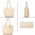 AG00760 - Ivory Women Fashion Tote Bag