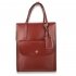 AG00754  - Burgundy Front Pocket Fashion Tote Handbag