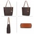 AG00770P - Black Anna Grace Print Women's Fashion Tote Handbag