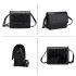 AG00772MINI - Black Flap Cross Body Snake Print Wholesale Shoulder Bag
