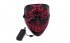 Red Neon Stitches Led Halloween Mask, LIMITED STOCK