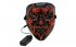 Red Neon Halo Led Halloween Mask, LIMITED STOCK