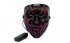 Purple Neon Halo Led Halloween Mask, LIMITED STOCK