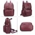 AG00775 - Burgundy Unisex Backpack School Bag