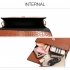 AG00776 - Brown Flap Croc Style Cross Body Shoulder Bag